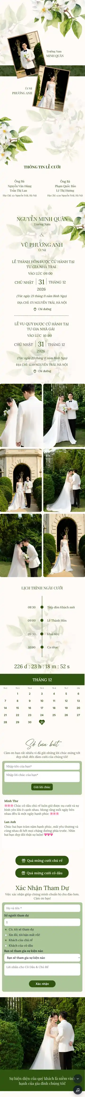 Trang đầu Mẫu thiệp 003